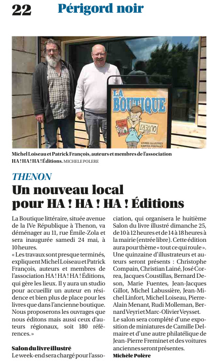 nouvelle boutique à Thenon Sud Ouest